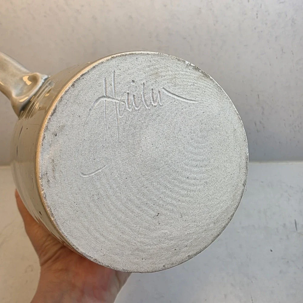 Handmade no stoneware signed